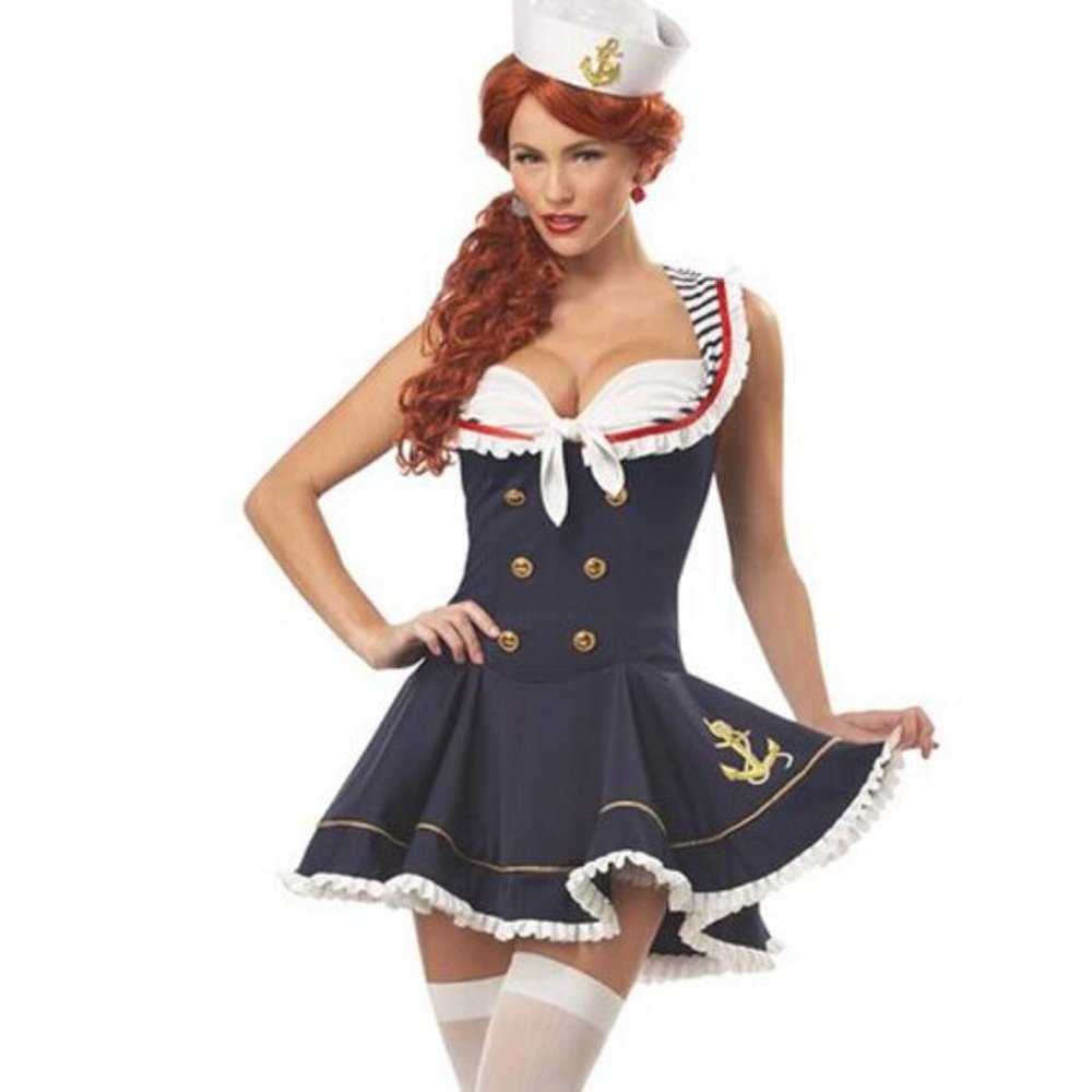 Nautica Doll Women's Sailor Costume S/M 6-8